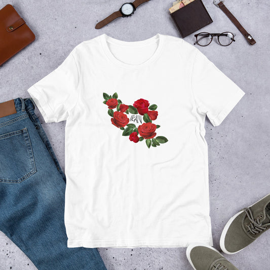 Iran with Roses T-Shirt (White)