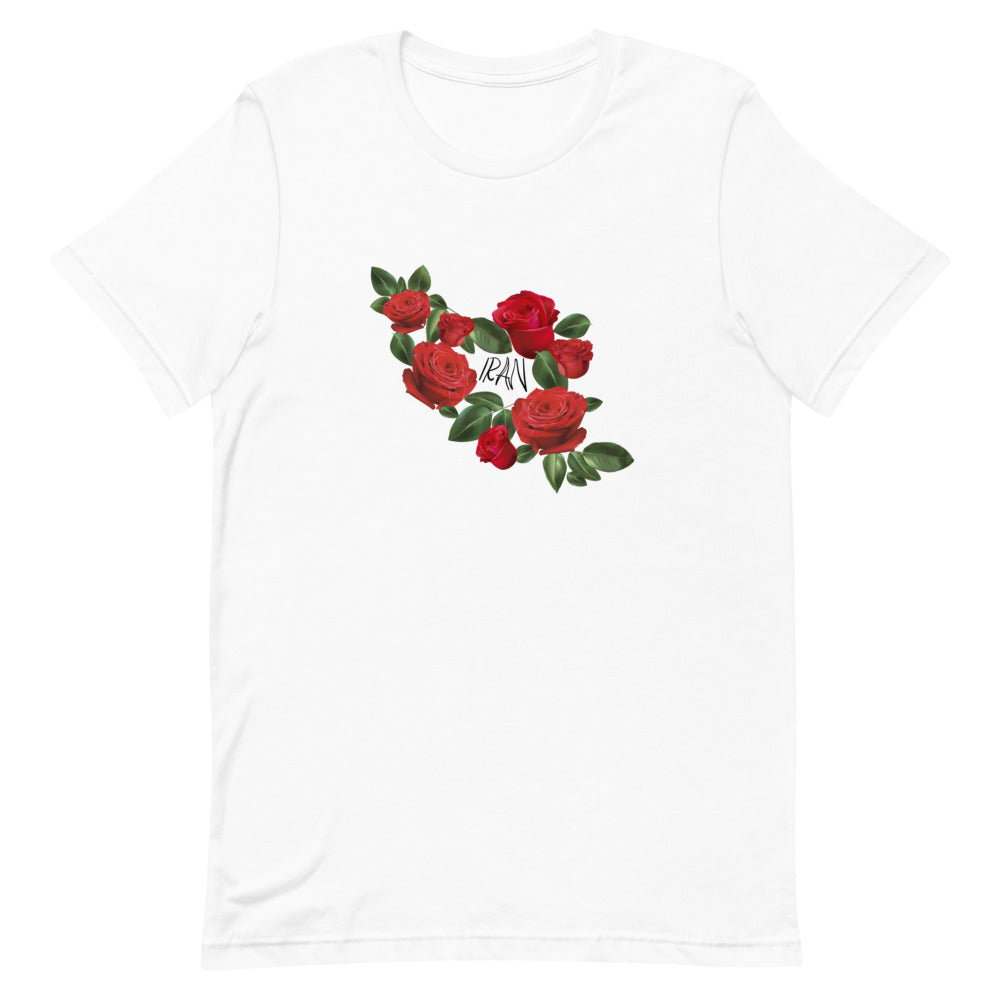 Iran with Roses T-Shirt (White)