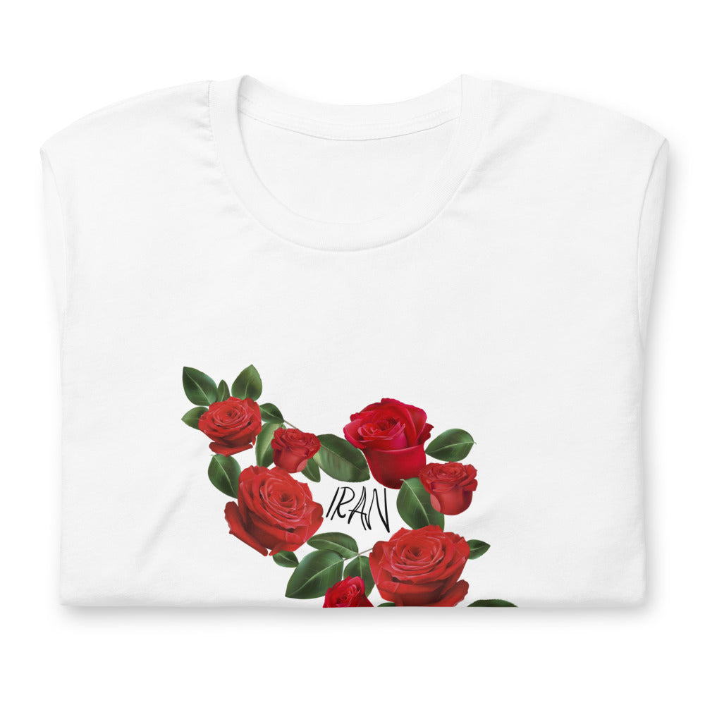 Iran with Roses T-Shirt (White)